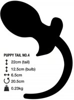 M & K Puppy Tail No. 4 / Ø 6,5 cm x 12,5 plus 22 cm Schwanzlänge