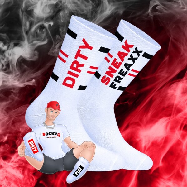 SNEAKFREAXX Weiße Socken Dirty Play