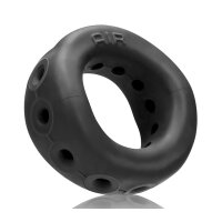 OXBALLS [SIL|TPR] Air Airflow Vented Cock Ring - Black Ice