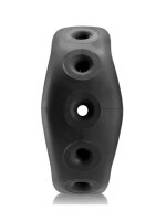 OXBALLS [SIL|TPR] Air Airflow Vented Cock Ring - Black Ice