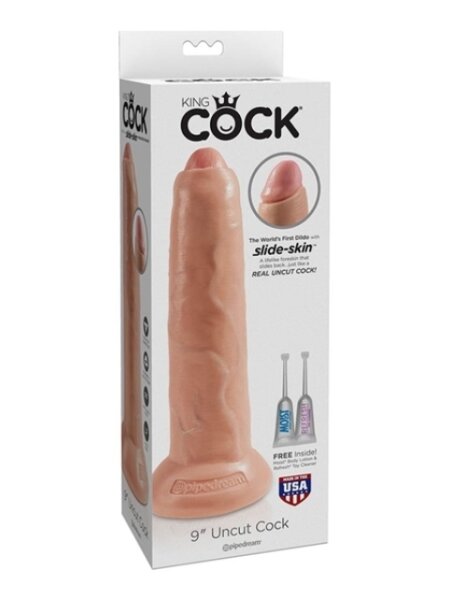 King Cock Uncut Cock 22.85 cm. (9.00 inch) - Flesh