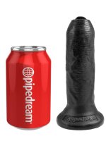 King Cock Uncut Cock 15.25 cm. (6.00 inch) - Black