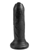 King Cock Uncut Cock 15.25 cm. (6.00 inch) - Black