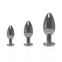 BLACK LABEL Jewelled Buttplug S / Ø 2,5 x...