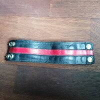 Lederarmband mit innenliegenden Reißverschluß