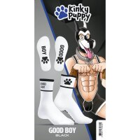 Kinky Puppy GOOD BOY Socken Schwarz / Weiß