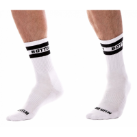 barcode Berlin kurze weiße Socken "BOTTOM"