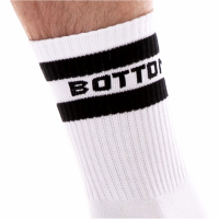 barcode Berlin kurze weiße Socken "BOTTOM"