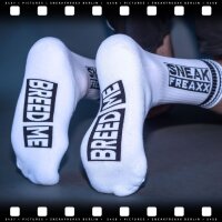 SNEAKFREAXX BREED ME Socken Weiß-Schwarz