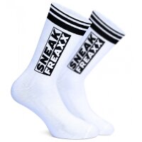 SNEAKFREAXX BREED ME Socken Weiß-Schwarz