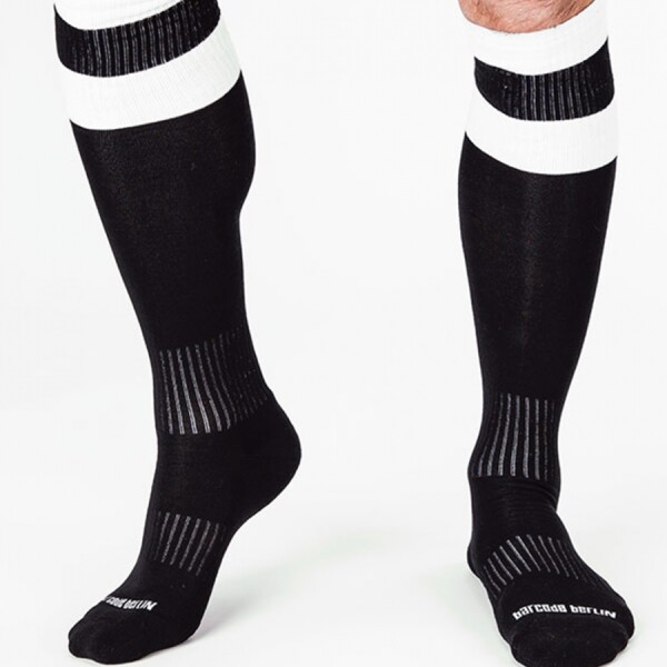 barcode Berlin Barcode Football Socks Noir Blanc Größe 39-42