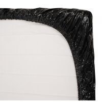 Fetish Collektion Vinyl-Spannbettlaken Fitted Sheet 160 x 200 cm Schwarz