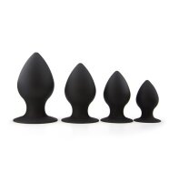 BLACK MONT 4er Set Silicon-Plugs Stuffer mit Saugnapf