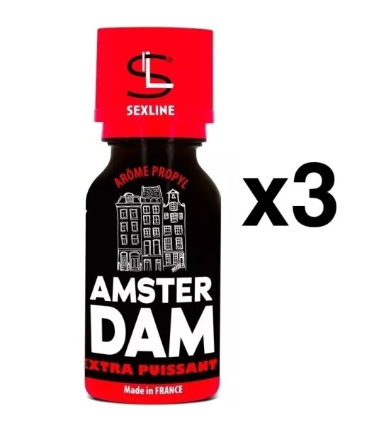 3 x Sexline AMSTERDAM Extra Stark zu a´15 ml (*)