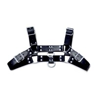 BDSMaster Oros Fetish Harness Schwarz-Weiß