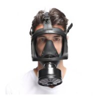 Men Army Gasmaske Full Visu Schwarz