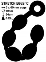 M & K Stretch Eggs C / Ø bis 6 cm / Länge...