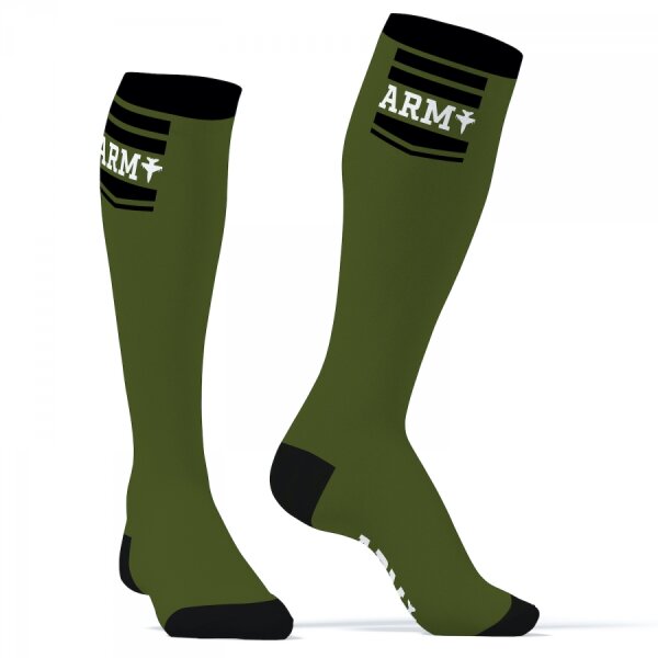 SneakXX Hanky Army High Socks Grün