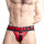 OXJOK FISTERJOCK Rubber Fist Jock Black / Red Größe S