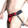 OXJOK FISTERJOCK Rubber Fist Jock Black / Red Größe M