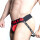 OXJOK FISTERJOCK Rubber Fist Jock Black / Red Größe L