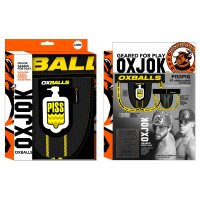 OXJOK PISSPIG 3D Rubber Urinal Jock Black / Yellow Größe S