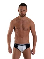 Mister B URBAN Soho Jock Brief White Black Größe M