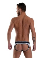 Mister B URBAN Soho Jock Brief White Black Größe M