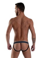 Mister B URBAN Manhattan Jockstrap White Black Größe M