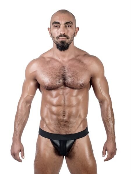 Mister B Neoprene Jockstrap Black Größe L