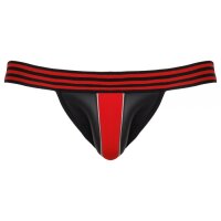 SVEN JOY MENT Rulio Jockstrap Schwarz-Rot Größe L / XL