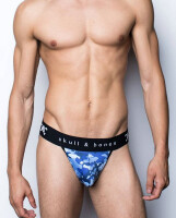 Skull & Bones Camo Jock Underwear Night Blue Größe M