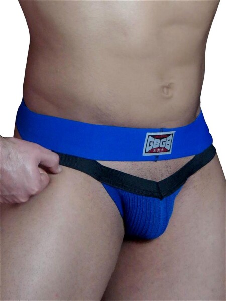 GBGB Elijah Jockstrap Royal / Black in Größe S