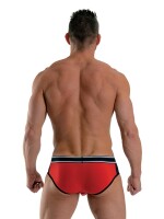 Mister B URBAN Bronx Brief Red Black Größe M