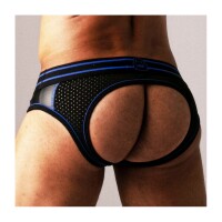 LOCKER GEAR Bottomless Josh Front Opening Schwarz-Blau...