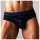 LOCKER GEAR Bottomless Jock Front Opening Schwarz-Blau Größe S