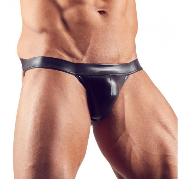 SVEN JOY MENT Jockstrap MUNIX Imitation Vinyl Schwarz Größe XL