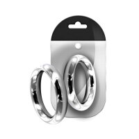 BLACK LABEL Stainless Steel Donut Ring 45 mm