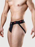 MM Reversible Jockstrap Black + Red Größe S